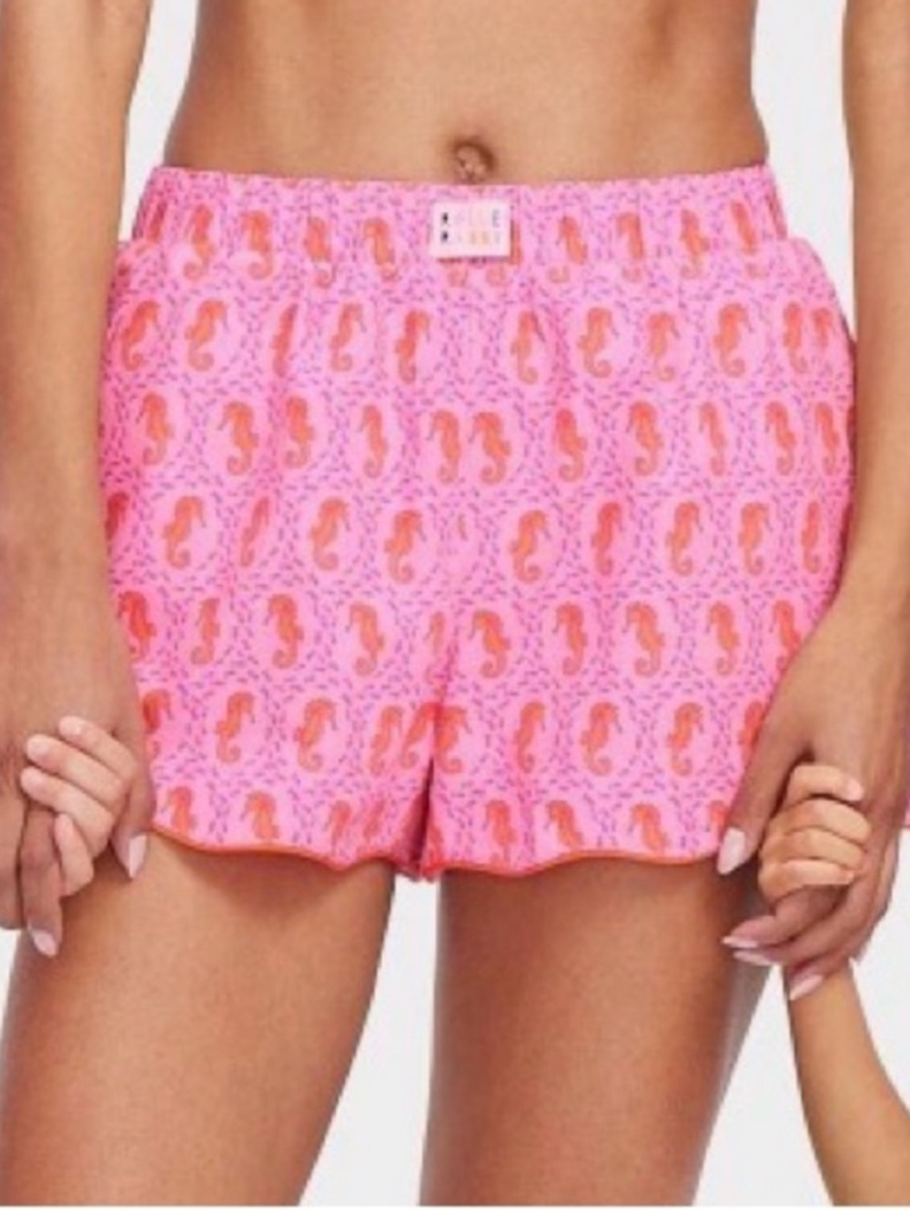 NWT Roller Rabbit X Target Pink Seahorse Poplin Boxer Shorts